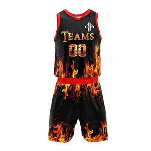 Nouvelle arrivée personnalisée ensembles de basket-ball à sublimation pour hommes de haute qualité 100% polyester prix bon marché pour hommes - Product Image 2