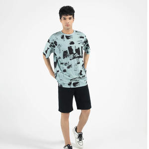 Camiseta Formal de Manga Corta Tejida para Hombre de Alta Calidad, Logotipo Personalizado Impreso, 100% Algodón Transpirable, Servicio OEM Disponible - Product Image 3