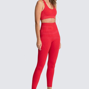 Leggings soutien-gorge avec vente en gros Yoga ensemble femmes grande taille 2 pièces vêtements de sport à la mode Fitness Gym entraînement porter haut bout à bout - Product Image 2