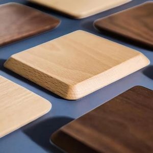 En gros Personnalisable Design mignon Dessous de verre en bois d'acacia gravable au laser Forme carrée et ronde pour les boissons - Product Image 1