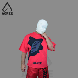 T-shirt court à col rond pour homme en coton biologique épais 100 %, séchage rapide, écologique, manches courtes, col rond, impression numérique de haute qualité - Product Image 3