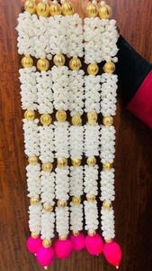 Guirlande de lotus en bois de sola écologique et durable, jasmin, toran, pour Noël, mariage, nouvel an, décoration de porte, taille personnalisable, indien - Product Image 3