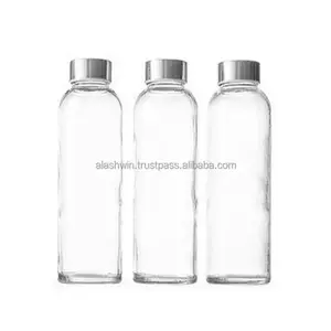 Venda quente para garrafa 100ml Glass Sauce e cor transparente lug e parafuso Encerramento fabricante exportador da Índia