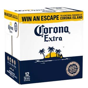 CoronaExtra Premium Lager <b>Beer</b> 330ml 355ml Light Bottle Hybrid Packaging - Product Image 1