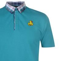 Camiseta Informal de Alta Calidad, Tejida y Estampada, con Bordado 3D, de Algodón/Fibra de Bambú, Transpirable, con Logotipo Frontal, para Hombre