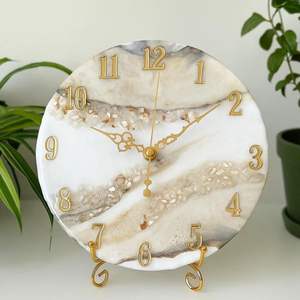 Diy Drip Resin Mold <b>Roman</b> Arabic Digital <b>Clock</b> Ornaments Handmade Model Modern Simple Style Home Decoration - Product Image 6