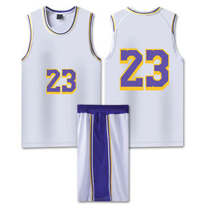 Conjunto de uniforme de baloncesto para hombre, camiseta y pantalones cortos, transpirable, ligero, de secado rápido, ropa deportiva atlética para entrenamiento de equipo y competición - Product Image 4