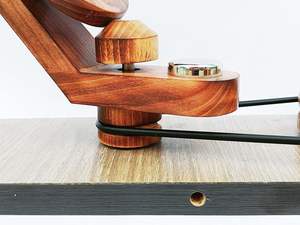 Enrouleur de boule de fil en bois fabriqué à la main pour tricoter le crochet-naturel actionné à la main-enrouleur de boule de traction de cadeaux de tricoteuse - Product Image 3