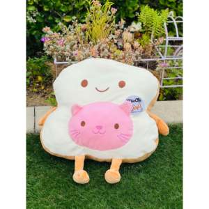 Peluche Cleo Kitty Toast, Cojín de Sofá para Niños de 15 cm, Suave y Acogedor, Relleno de Algodón PP, 31 cm-50 cm, para Comodidad y Diversión - Product Image 1