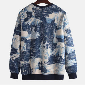 Manches longues hommes sweats surdimensionnés hommes sweats coton polaire fait hommes sweats - Product Image 2