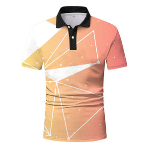 T-shirt polo en coton de luxe pour hommes à manches courtes impression personnalisée broderie logo coupe ajustée décontracté classique Pima Polo Tee - Product Image 1