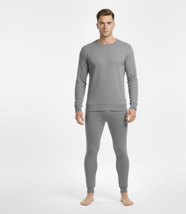 Iron Frost Grey <b>Men</b> <b>Thermal</b> Suit Soft Full Sleeve Breathable Heat Lock Fabric Built <b>for</b> Cold Weather Comfort - Product Image 5