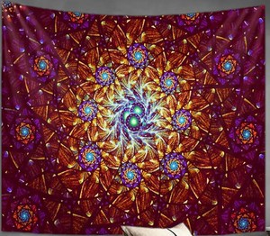 Tapiz de Mandala para colgar en la pared, estética psicodélica, decoración Hippie india, arte bohemio, decoración del hogar para dormitorio - Product Image 1