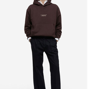 Sudaderas con Capucha Extra Grandes Personalizadas para Hombre, Logotipo Bordado, Tejido 100% Algodón Ecológico y Transpirable, Estampado Sólido Otoñal - Product Image 3