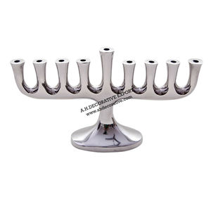 Candélabre en laiton personnalisé à 9 bras, style classique, fait main, support de bougies de luxe, vente en gros, dernière arrivée - Product Image 2