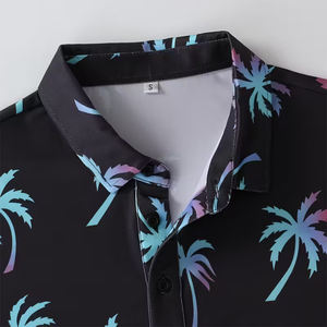 Camiseta de Golf de Manga Corta de Secado Rápido, Tejido Transpirable de Poliéster/Algodón, Tela Cómoda para Adultos - Product Image 3