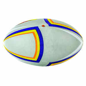 Hot Selling Professional Rugby Ball Customized Logo High Air Eco-Friendly Leather <b>Rubber</b> Custom Size for Football Training - Product Image 3