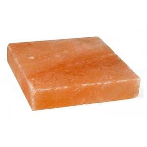 Imalayan-losa de sal de tinta con base de madera, plato de sal rosa con forma cuadrada - Product Image 4