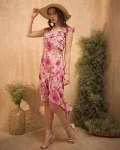 ชุดเดรสผ้าฝ้ายพิมพ์ลายดอกไม้สไตล์อินเดียชุดเดรสเจ้าสาวของขวัญแต่งงานแบบส่วนตัวชุดเดรสสั้นเสื้อใส่หน้าร้อน - Product Image 3