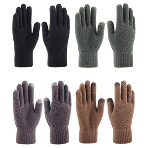 Gants en laine mélangée Vêtements d'hiver élégants Tricot extensible aux doigts Doublure épaisse Chaleur Confort Bangladesh Gants de soutien à l'exportation OEM - Product Image 5