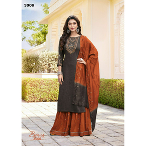 Ropa de Festival de lujo de diseñador, tejido de Chinon, Sequnce pesado con bordado, pantalón Kurti con Dupatta, proveedor mundial - Product Image 1