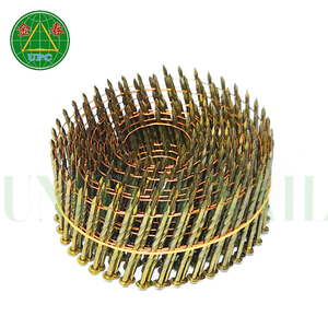 สกรูขดลวดลวดเหล็กสำหรับการผลิตพาเลท1-1/4 "x 0.083 14000ชิ้นก้านเรียบ - Product Image 6