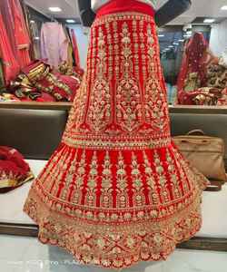 Diseñador indio Lahenga Choli con blusa Diseñador tradicional indio Ropa informal Vestido Rosa colorido Material con Dupatta Bo ApparelGarment Shalwar Kameez - Product Image 4