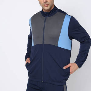 Survêtements pour hommes extensibles et confortables/Survêtements pour hommes à fermeture éclair à col personnalisé - Product Image 4