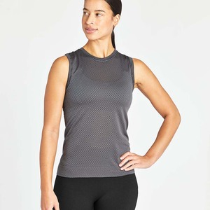 Camiseta sin mangas Premium para mujer Camiseta sin mangas básica de punto acanalado elástico suave con espalda cruzada - Product Image 4