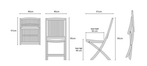 Ensemble de table à manger de jardin en bois moderne de haute qualité, mobilier d'extérieur pour utilisation en parc - Product Image 5