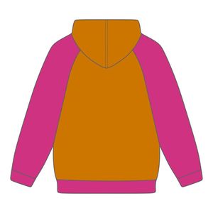 Delta Psi Rho Sorority Raglan Sleeve Pullover Sudadera con capucha Oro 80 Algodón 20 Poliéster Relleno de los vacíos Greek Life Casual Wear Hoody - Product Image 3