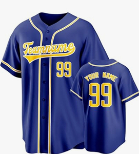 Camiseta de béisbol con botones completos hecha a medida OEM, diseño cosido transpirable con estilo de conjunto de impresión digital por sublimación - Product Image 2