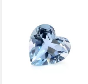 Aguamarina natural con corte de corazón de 12mm, al por mayor precio de fábrica, piedras preciosas sueltas facetadas de alta calidad, aguamarina natural GJEPC - Product Image 1