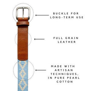 Ceinture en cuir artisanale durable, boucle en alliage, couture solide, légère, respirante, largeur de 3,5 cm, longueur personnalisable - Product Image 4