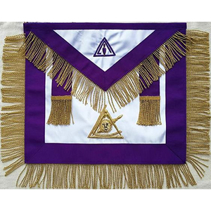 Delantal Grand Master Mason Delantal Vestido completo Collar de cadena - Product Image 5