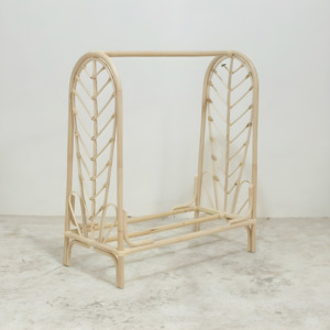 Nouvelle conception, artisanat naturel, porte-vêtements en rotin, rail pour vêtements d'enfants, meilleurs porte-vêtements, décoration de chambre de bébé - Product Image 1