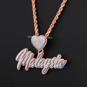 Élégant pendentif en diamant Moissanite sur chaîne en argent sterling 925 Colliers uniques pour toutes les occasions Idée cadeau parfaite - Product Image 6