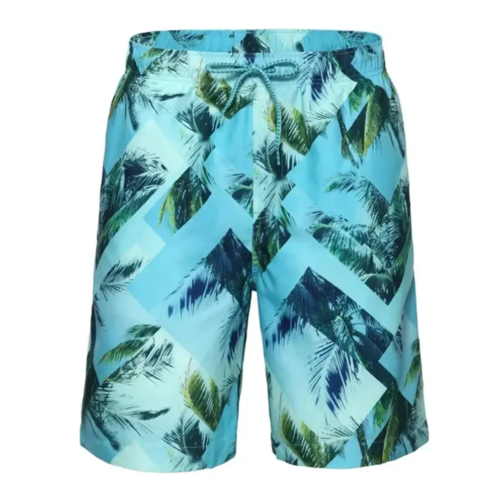 New Arrival Sublimation Printing Men Beach Shorts High Quality Summer Season Shorts Blank Casual Polyester Shorts