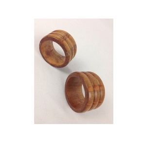 Différentes formes Rond de serviette en bois Forme ronde Rond de serviette en bois massif de haute qualité de dessus de table de meilleure qualité - Product Image 2