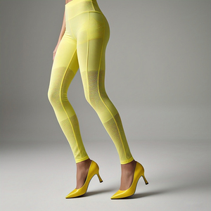 Sheer Mesh Women's <b>Leggings</b> Breathable Trousers Underwear Tights High Waist Pants Sheer Mesh <b>Leggings</b> Ladies - Product Image 5