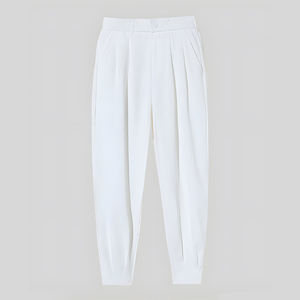 <b>Summer</b> and Autumn Thin <b>Men's</b> Casual Pants 2023 Fashion Zipper Streetwear Ankle Length <b>Trousers</b> Black White - Product Image 4