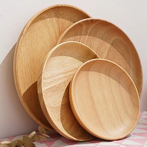 Salad and <b>Snack</b> Serving Wood <b>Plate</b> Safe Most Demanding Creative Look Manufactured in India Hand Polished <b>Plate</b> - Product Image 2