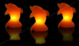 Lampe au sel rose de l'Himalaya sculpté dauphin décoration artisanale écologique polie par Anwar produit d'artisanat naturel - Product Image 6