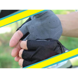 Gants de cyclisme de haute qualité à doigts courts, en tissu respirant et doux, absorbant les chocs, pour la gym et les activités de plein air - Product Image 6