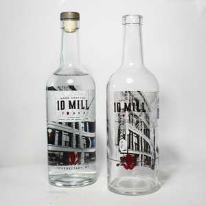 Haute qualité 1000ML <span class=keywords><strong>1L</strong></span> <span class=keywords><strong>prix</strong></span> usine personnalisé <span class=keywords><strong>vodka</strong></span> liqueur spiritueux <span class=keywords><strong>bouteille</strong></span> en verre avec capsules thermorétractables - Product Image 3