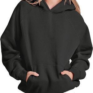 Sudaderas de gran tamaño para mujer de alta calidad, sudaderas con capucha de lana, camisas de manga larga, Jersey, ropa de otoño con bolsillos - Product Image 2