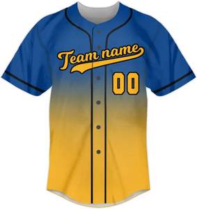 Venta al por mayor de camisetas de béisbol para equipos de secado rápido de poliéster cosido de malla de béisbol uniformes de béisbol sublimados personalizados - Product Image 1