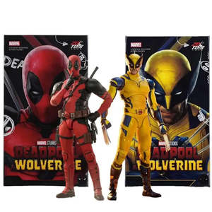 Nuevo Set de Figuras de Acción de Plástico para Deadpool y Wolverine, Figuras Articuladas, Accesorios de Anime, Modelos de Personajes, Estado: Nuevo - Product Image 2