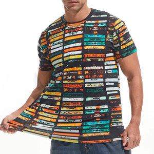 เสื้อยืดโพลีเอสเตอร์ 100% ขายดีที่สุด เสื้อยืดซับลิเมชั่นขายดี เสื้อยืดสตรีทแวร์ซับลิเมชั่น - Product Image 4