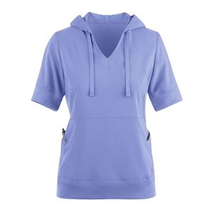 ชุดเครื่องแบบพยาบาลของผู้หญิงชุดเสื้อฮู้ดขัดผิวแขนสั้นมีกระเป๋า3กระเป๋าสำหรับ A1ชุดเสื้อฮู้ดการแพทย์ - Product Image 6